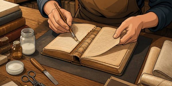 Livre réparer : méthodes simples pour restaurer un ouvrage abîmé
