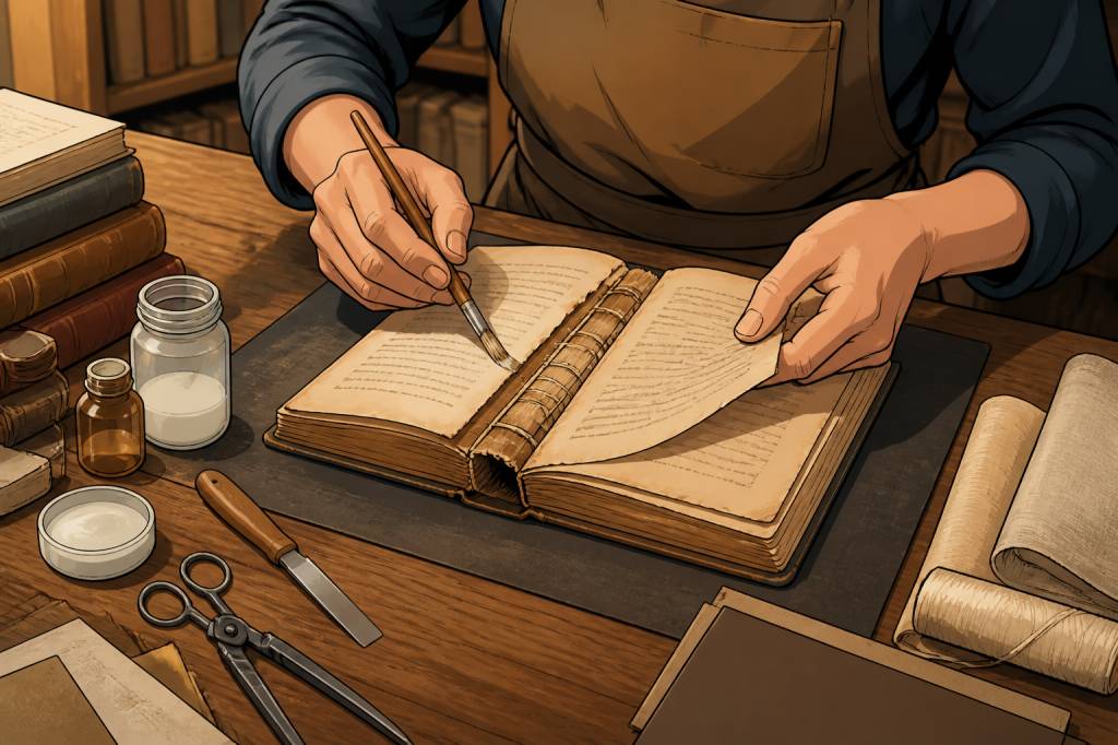 Livre réparer : méthodes simples pour restaurer un ouvrage abîmé