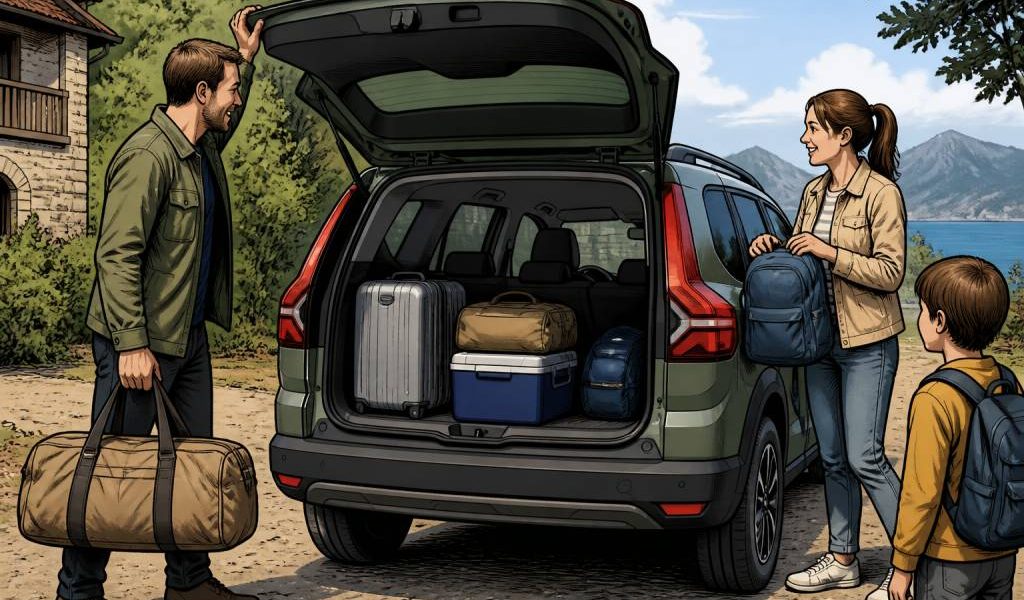 Coffre Dacia Jogger : dimensions, volume et astuces pour voyager