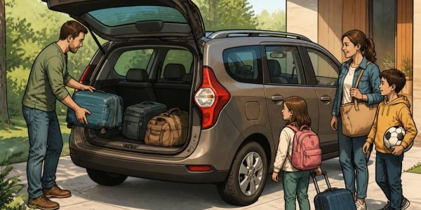 Dacia Lodgy dimensions et volume utile pour voyager confortablement