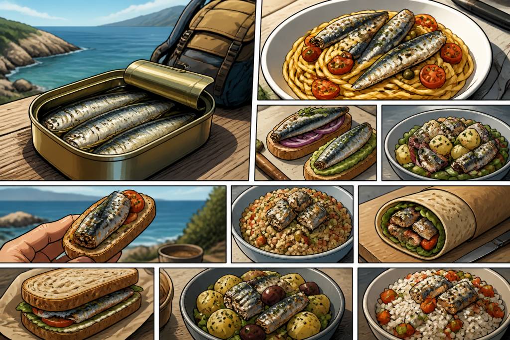 8 recettes rapides avec une boîte de sardines pour voyager sans se compliquer la vie