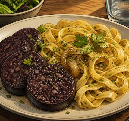 Quel accompagnement pour le boudin noir avec des pâtes ?