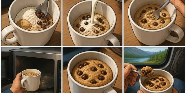 A mug cookie : la recette express à préparer en voyage
