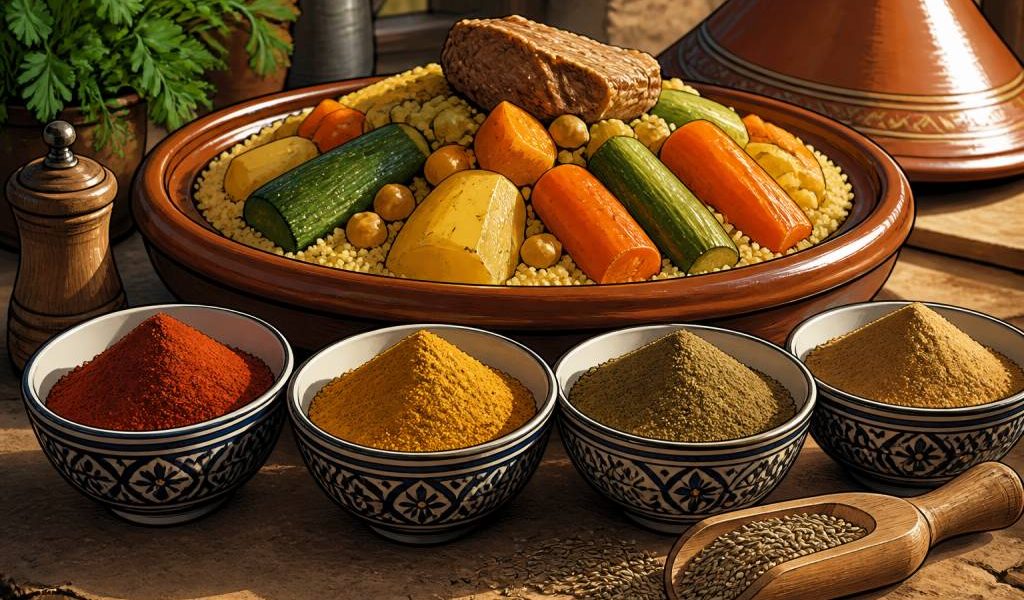 4 épices pour couscous : le mélange idéal pour un plat parfumé et authentique