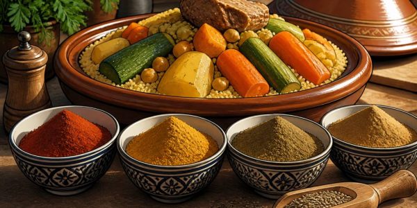 4 épices pour couscous : le mélange idéal pour un plat parfumé et authentique