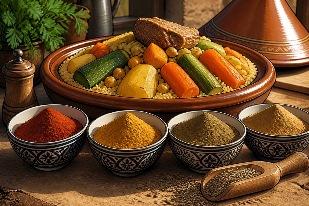 4 épices pour couscous : le mélange idéal pour un plat parfumé et authentique