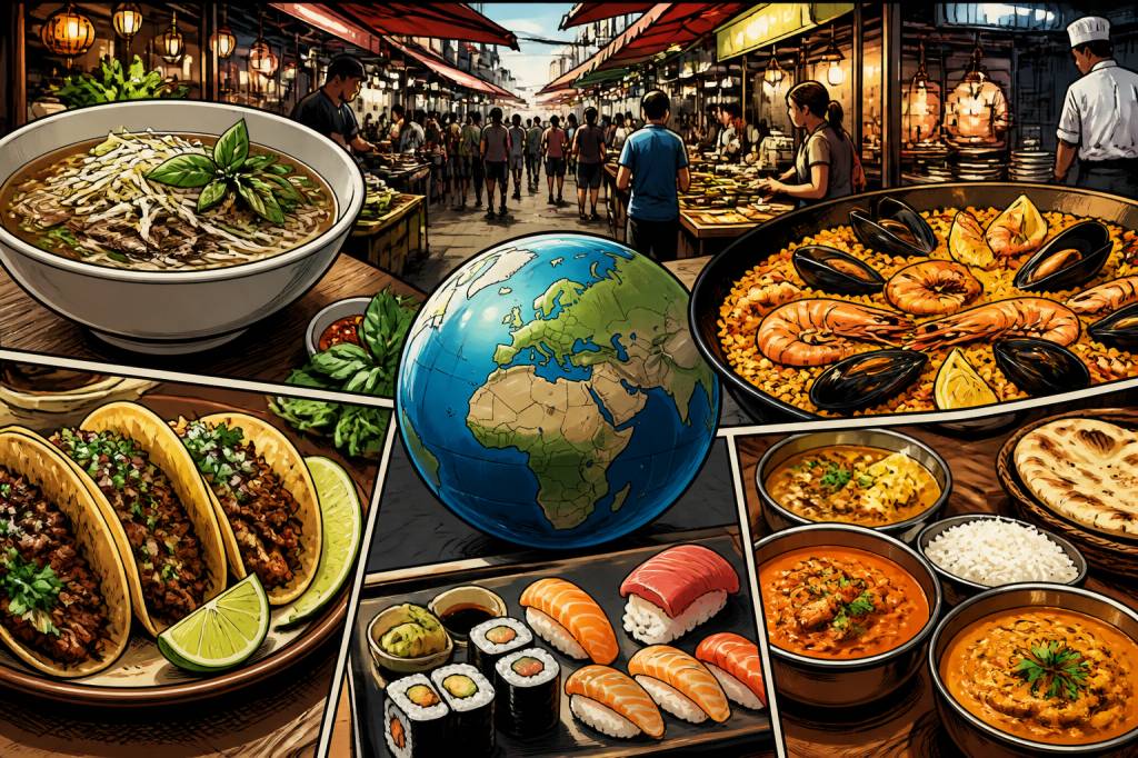 A à z cuisine : les saveurs du monde à découvrir pendant vos voyages