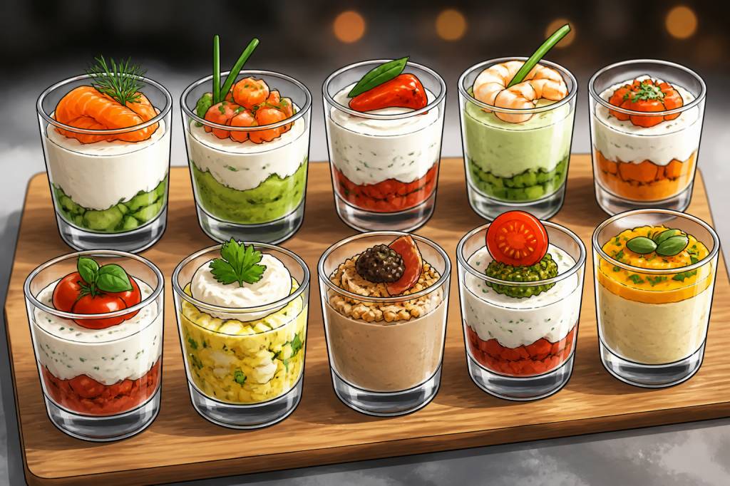 10 recettes de verrines salées faciles pour un apéritif gourmand et original