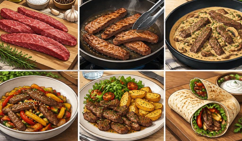 Aiguillettes de boeuf : recettes faciles et idées repas pour les cuisiner au quotidien