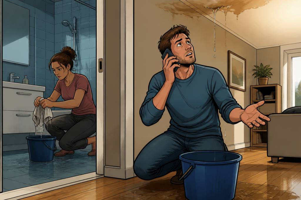 Constat amiable dégât des eaux : qui est a et b ?