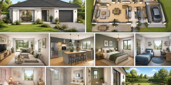100m2 plan maison 3 chambres 3d : imaginez votre future maison familiale en détail