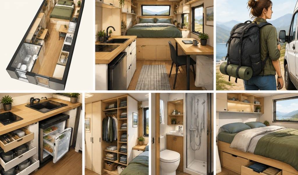 Comment aménager un 18 mètre carré pour voyager avec tout le nécessaire ?