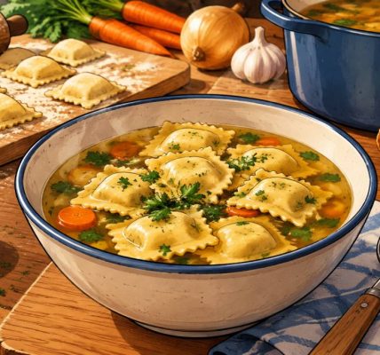 Bouillon raviolis maison : une escale gourmande aux saveurs réconfortantes