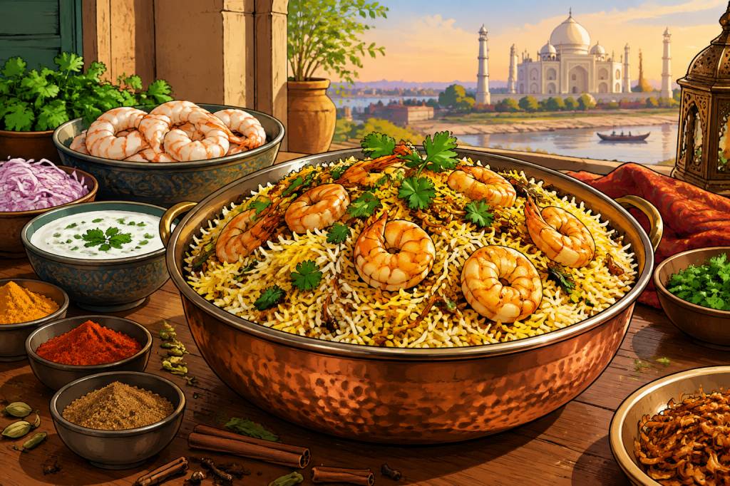 Biryani crevettes : la recette parfumée qui fait voyager en Inde