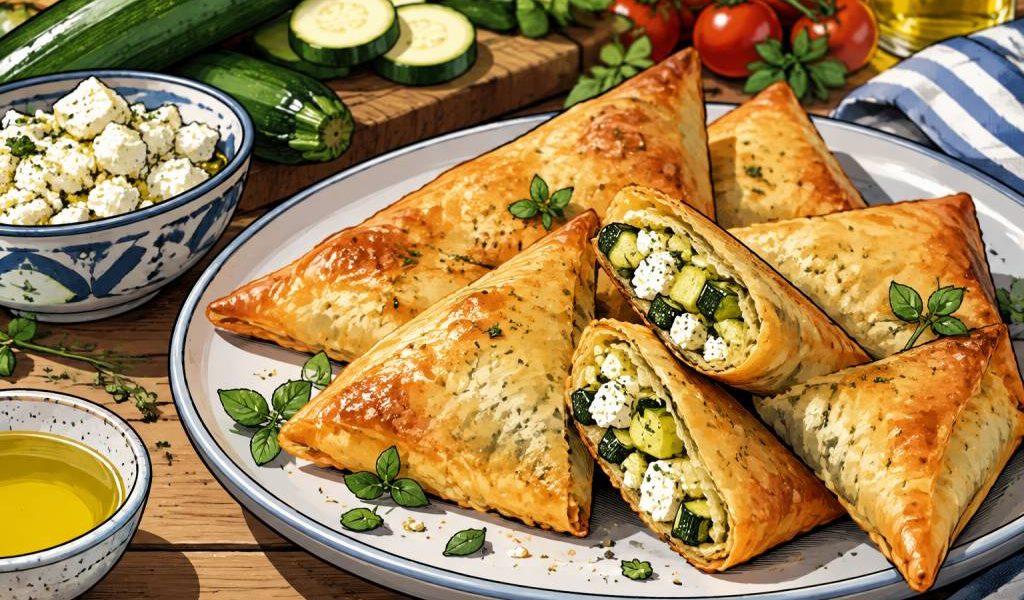 Bricks courgette feta : une recette croustillante aux saveurs méditerranéennes