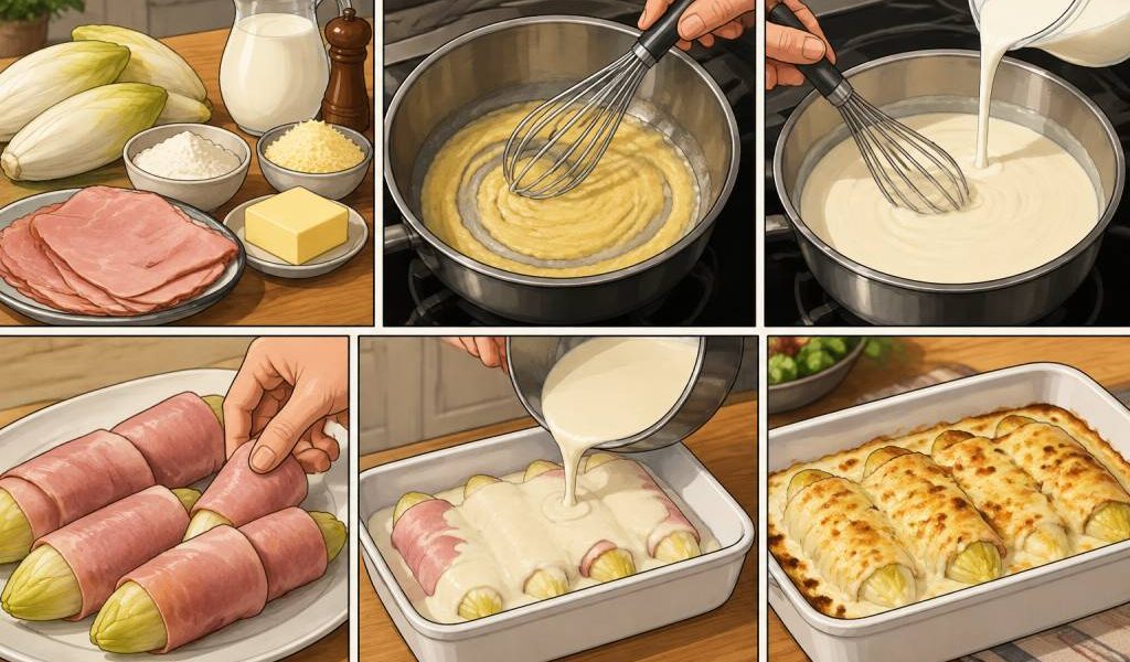 Béchamel pour endive au jambon : l’astuce pour une sauce onctueuse et sans grumeaux