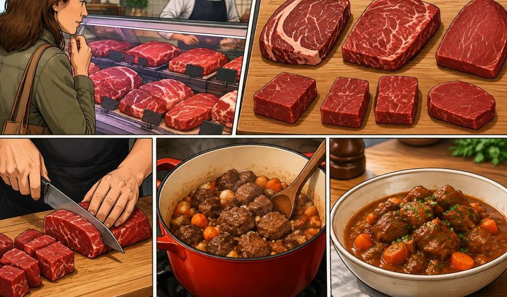 Boeuf pour ragoût : comment choisir le meilleur morceau pour une viande fondante ?