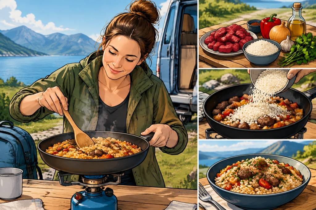 Boeuf et riz : quelle recette facile préparer en voyage ?